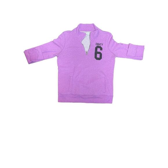 PINK Purple 1/2 Zip Sweatshirt - Picture 3 of 6